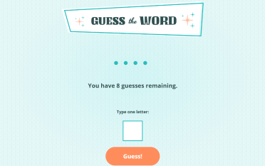 Guess the Word Game interactive website